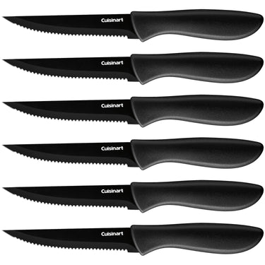 Deco Chef 24QT Stainless Steel Countertop Toaster Air Fryer Oven + 6-Pcs Knife Set Black