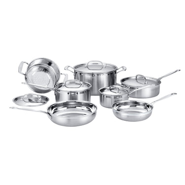 Deco Chef Stainless Steel Cookware 12 Piece Set + Bonus Deco Chef 12 Piece Knife Set
