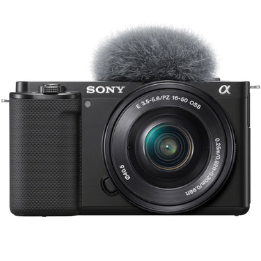 Sony ZV-E10 Mirrorless Vlog Camera Body + 2 Lens Kit 16-50mm + 55-210mm Black Bundle