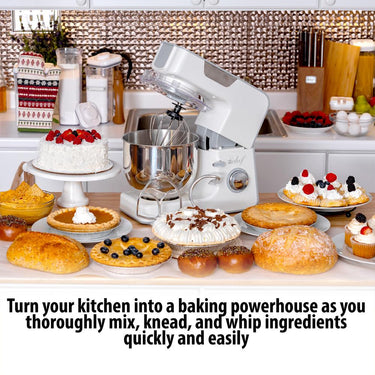 Deco Chef 5.5 QT Kitchen Stand Mixer 550W 8-Speed Motor with Extended Warranty