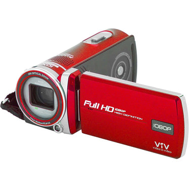 Polaroid ID975 Polaroid Dual Shot Video Camera - Red - 4GB Accessory Bundle
