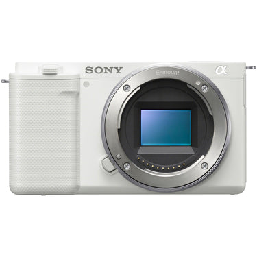 Sony ZV-E10 Mirrorless Alpha APS-C Vlog Camera Body + 10-18mm F4 Lens White Bundle