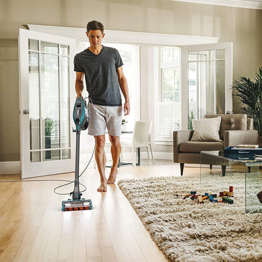 Shark APEX Corded Stick Vacuum with DuoClean and Self-Cleaning Blue Renewed