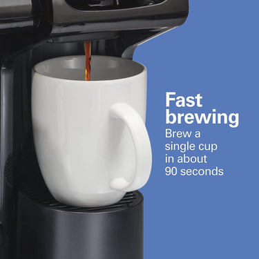 Hamilton Beach FlexBrew Trio 3-way Coffee Maker, K-Cup/Ground Compatible - Black (49902)