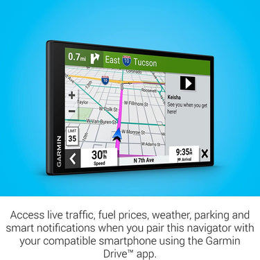 Garmin DriveSmart 86 8" Car GPS Navigator (010-02471-00) Bundle with USB Car Charger