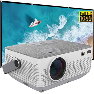 RCA RPJ402 Portable Home Entertainment Theater Projector w/ 120" Projector Screen