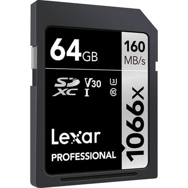 Lexar 64GB Professional 1066x UHS-I SDXC Memory Card (SILVER Series, 2-Pack)