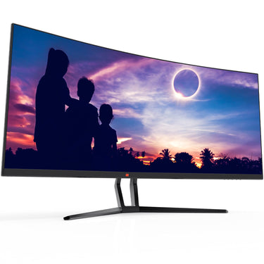Deco Gear 35" Curved Ultrawide LED Gaming Monitor - Bonus Deco Gear Keyboard and Mouse Pad