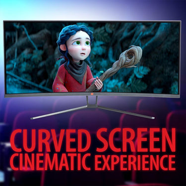 Deco Gear 35" Curved Ultrawide LED Gaming Monitor WQHD Display w/ 1 Year Extended Warranty