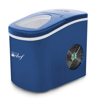 Deco Chef Compact Electric Ice Maker Blue with 1 Year Extended Warranty
