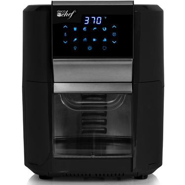 Deco Chef 12.7QT Digital Air Fryer Oven with 3 Racks Black + Extended Warranty