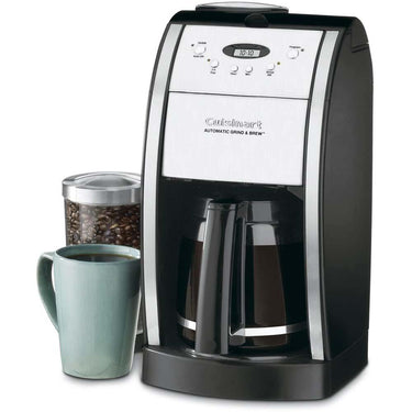 Cuisinart 12-Cup Automatic Grind and Brew Coffeemaker & Grinder Black + Warranty