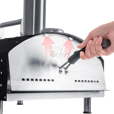 Deco Chef Outdoor Pizza Oven with 2-in-1 Pizza & Grill Oven Functionality - Open Box