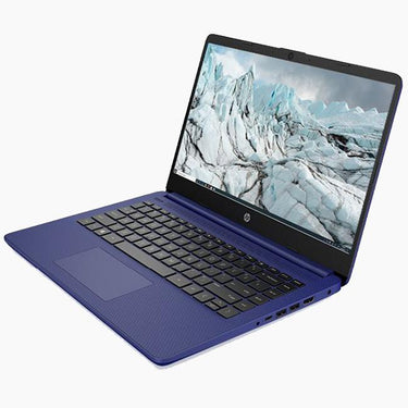 HP 14" HD PC Laptop, AMD 3020e, 4GB/64GB Blue (14-fq0010nr) + Backpack Bundle