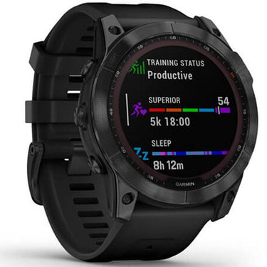 Garmin Fenix 7X Sapphire Solar Smartwatch Black w/ Black Band + 2 Year Warranty