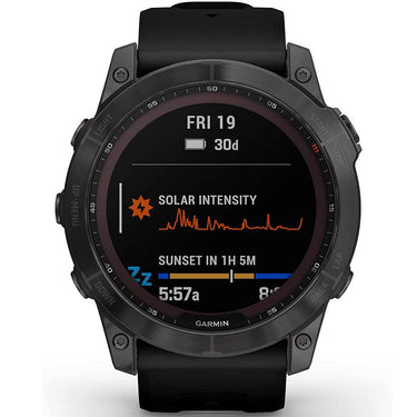 Garmin 010-02541-10 Fenix 7X Sapphire Solar Smartwatch w/ Accessories Bundle