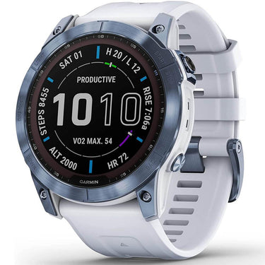 Garmin 010-02541-14 Fenix 7X Sapphire Solar Smartwatch w/ Accessories Bundle