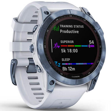 Garmin 010-02541-14 Fenix 7X Sapphire Solar Smartwatch w/ Accessories Bundle