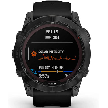 Garmin 010-02541-22 Fenix 7X Sapphire Solar Smartwatch w/ Accessories Bundle