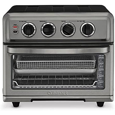 Cuisinart AirFryer Toaster Oven with Grill Black Steel + Extended Warranty