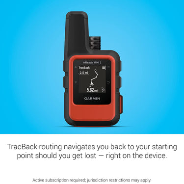 Garmin inReach Mini 2 Portable Satellite Communicator/GPS Navigator - Flame Red