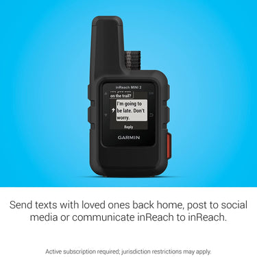 Garmin inReach Mini 2 Portable Satellite Communicator/GPS Navigator - Black