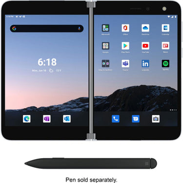 Microsoft Surface Duo 128GB Folding 2 Screen Smartphone- Glacier - Unlocked