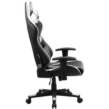 Deco Gear Ergonomic Foam Gaming Chair with Adjustable Head White Open Box