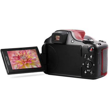 Minolta MN67Z 20 MP / 1080p HD Bridge Digital Camera w/67x Optical Zoom (Red)