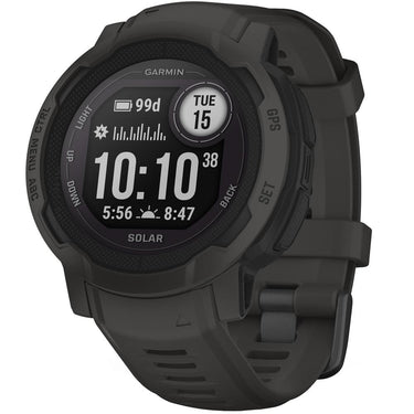 Garmin Instinct 2 Solar Smartwatch, Graphite + Accessories Bundle