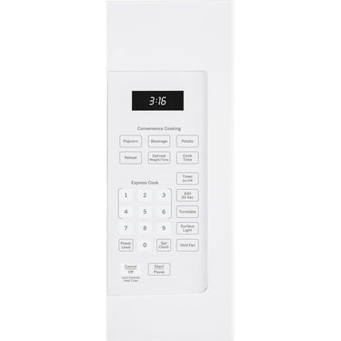 GE 1.6 Cu. Ft. Over-the-Range Microwave Oven, White