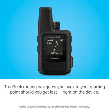 Garmin inReach Mini 2 Portable Satellite GPS Navigator (Black) w/ Warranty Bundle