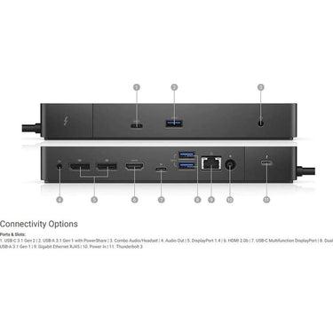 Dell WD19TB Thunderbolt Docking Station with 180W AC Power Adapter - Open Box