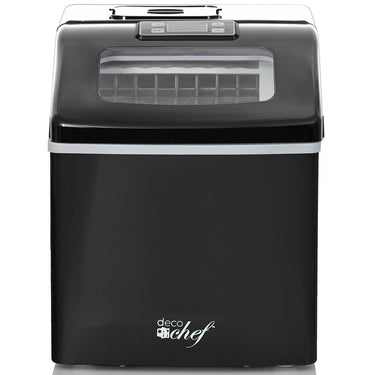 Deco Chef Countertop Portable Ice Maker 40 lb/Day Black with Extended Warranty