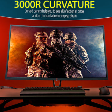 Deco Gear 39" Curved Gaming Monitor, 2560x1440, 1ms MPRT, 165 Hz, 4000:1, HDR 400, 2-Pack