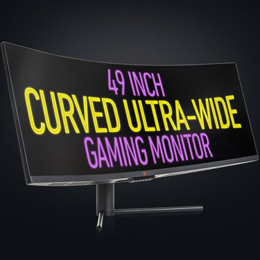 Deco Gear 49" Curved Ultrawide 5K Monitor, 5120x1440, 120Hz, 101% NTSC, 100% sRGB, 3-Pack