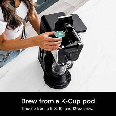 Ninja DualBrew 12-Cup Drip, Single-Serve Coffee Maker (Factory Refurbished)