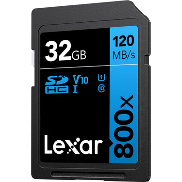 Lexar 32GB High-Performance 800x UHS-I SDHC Memory Card BLUE Series - (3-Pack)