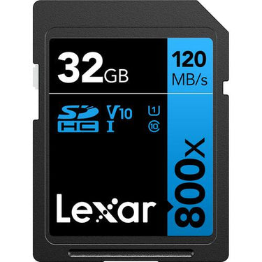 Lexar 32GB High-Performance 800x UHS-I SDHC Memory Card BLUE Series - (4-Pack)