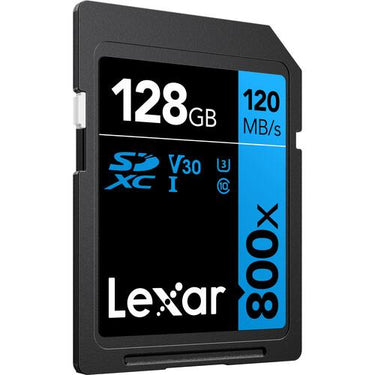 Lexar 128GB High-Performance 800x UHS-I SDHC Memory Card BLUE Series - (4-Pack)