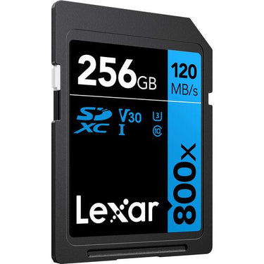 Lexar 256GB High-Performance 800x UHS-I SDHC Memory Card BLUE Series - (2-Pack)