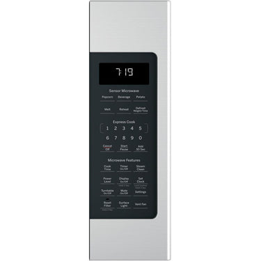 GE 1.9 Cu. Ft. Over-the-Range Sensor Microwave Oven Steel with 2 Year Warranty