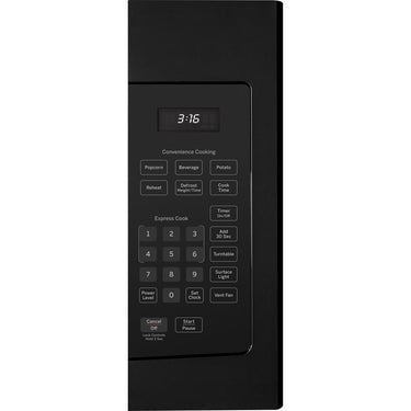 GE 1.6 Cu. Ft. Over-the-Range Microwave Oven Black with 2 Year Extended Warranty