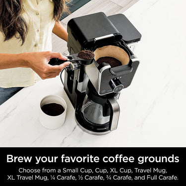 Ninja DualBrew Pro Specialty Coffee Maker (Refurbished) with Bonus Deco Chef Air Fryer