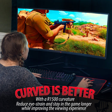 Deco Gear 34" 3440x1440 21:9 Ultrawide Curved Monitor, 6ms, 99% sRGB Refurbished