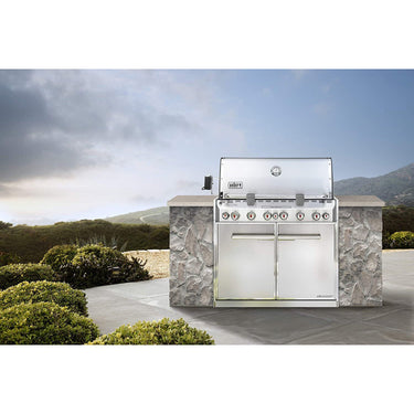 Weber Summit S-660 Built-In Grill with Rotisserie and Smoker, Liquid Propane - 7360001