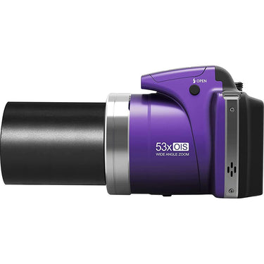 Minolta Pro Shot 16MP Digital Camera with 53x Optical Zoom - Purple - Open Box