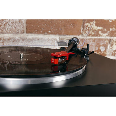 Audio-Technica AT-LP3BK Belt-Drive Stereo Turntable Bundle with CR3 3" Studio Monitors (White)