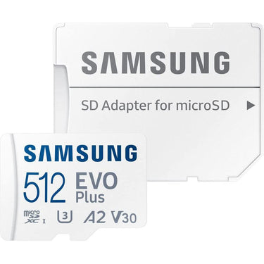 Samsung MB-MC512KA/AM EVO Plus and Adapter microSDXC Memory Card, 512GB - (2-Pack)