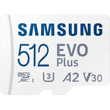 Samsung MB-MC512KA/AM EVO Plus and Adapter microSDXC Memory Card, 512GB - (2-Pack)
